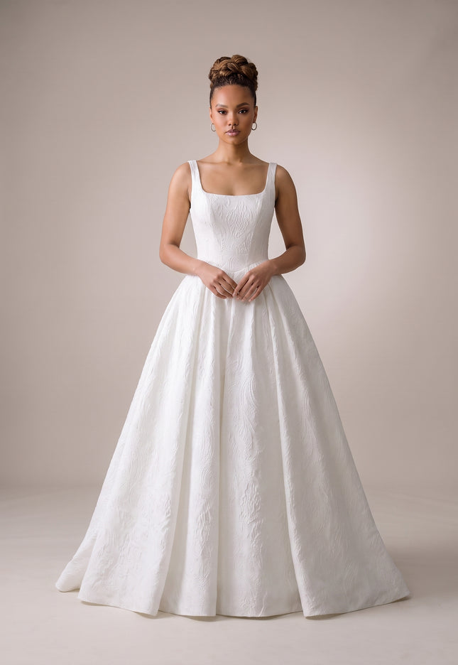 Ellie Belle Eloise Satin Jacquard Bridal Gown