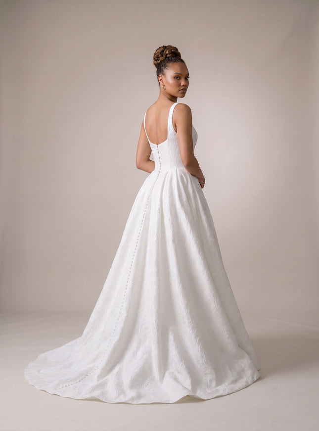 Ellie Belle Eloise Satin Jacquard Bridal Gown