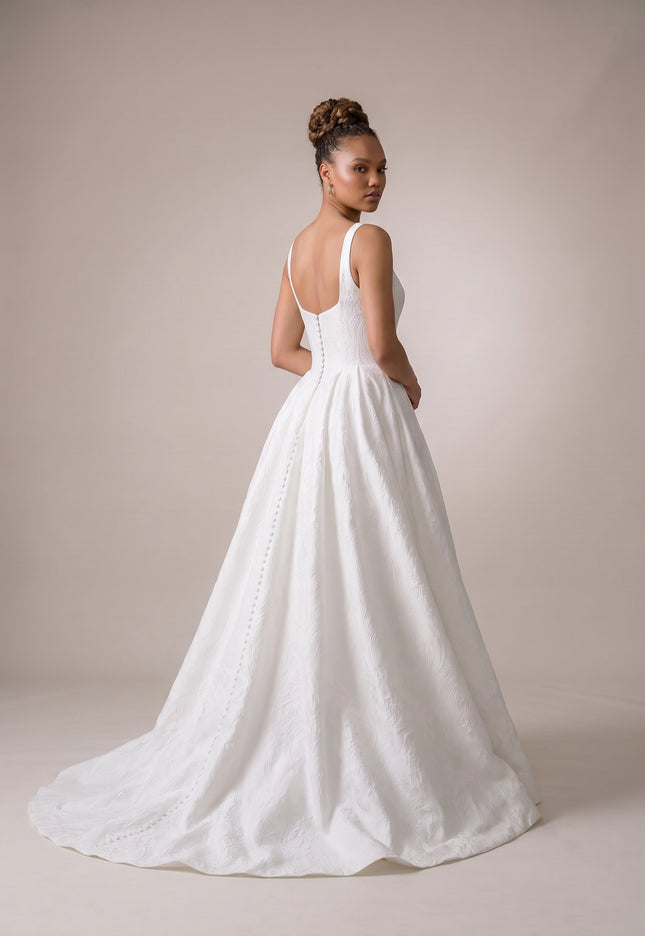 Ellie Belle Eloise Satin Jacquard Bridal Gown