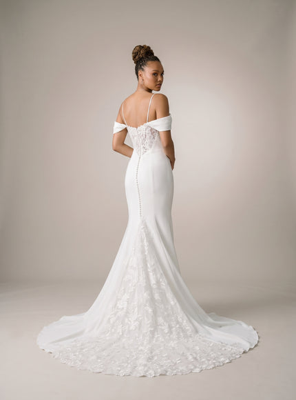 Ellie Belle Marielle Off Shoulder Mermaid Wedding Gown