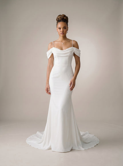 Ellie Belle Marielle Off Shoulder Mermaid Wedding Gown