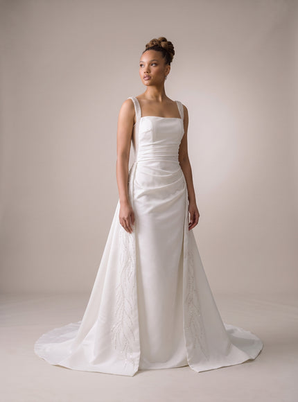 Ellie Belle Solene Satin Sheath Wedding Gown