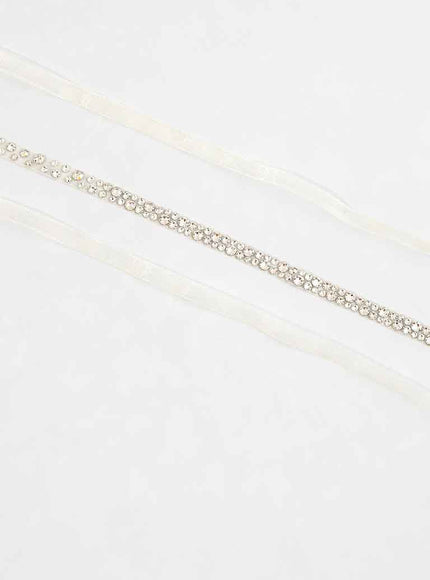 Emilia Narrow Crystal Belt