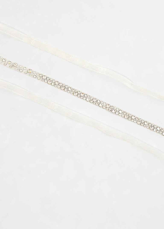 Emilia Narrow Crystal Belt