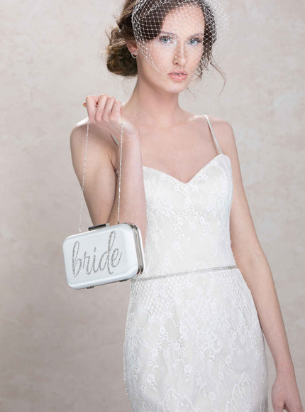 Heidi Narrow Encrusted Crystal Belt