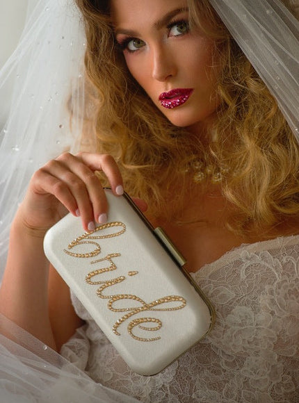Ever After Crystal "Bride" Clutch