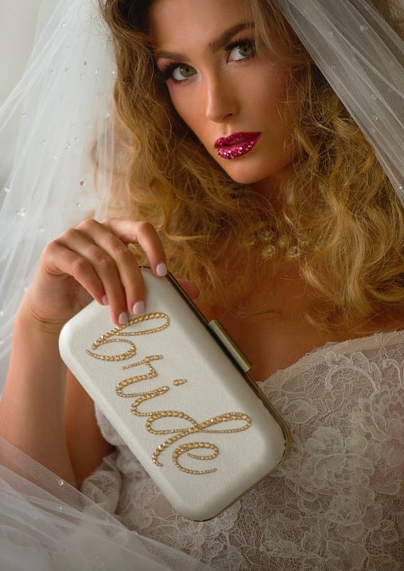 Ever After Crystal "Bride" Clutch