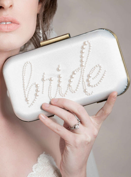 Ever After Pearl "Bride" Clutch