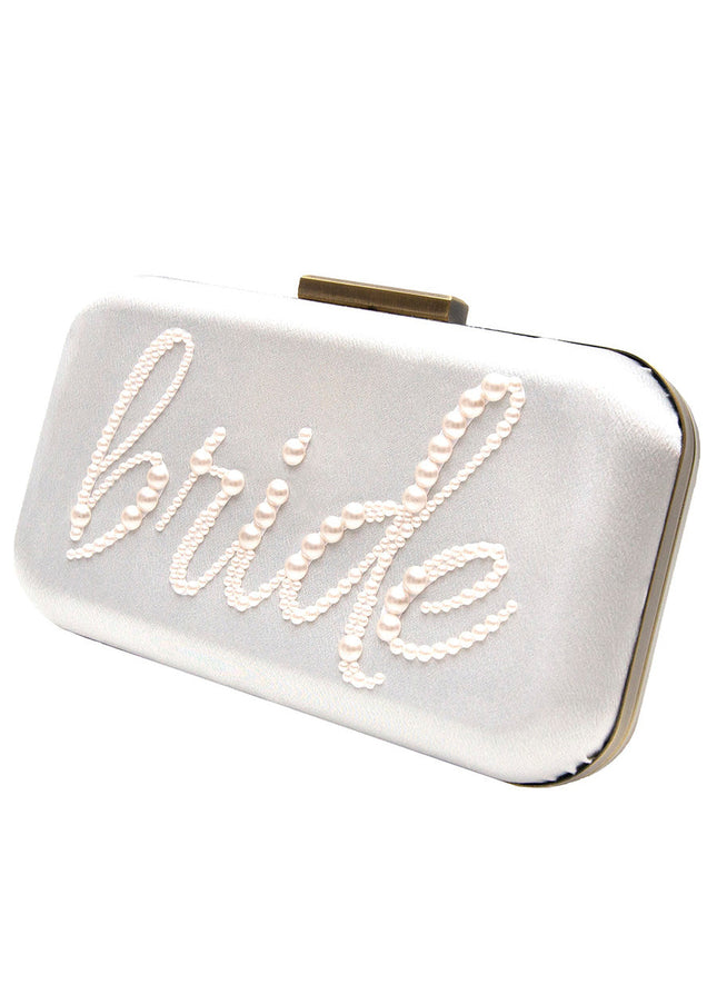 Ariel Taub Ever After Pearl "Bride" Clutch