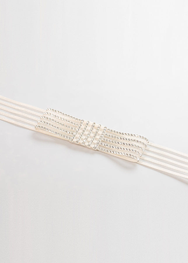 Evie Striped Ribbon Bow Belt