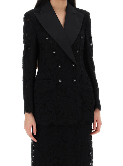 Dolce & Gabbana turlington double-breasted lace blazer