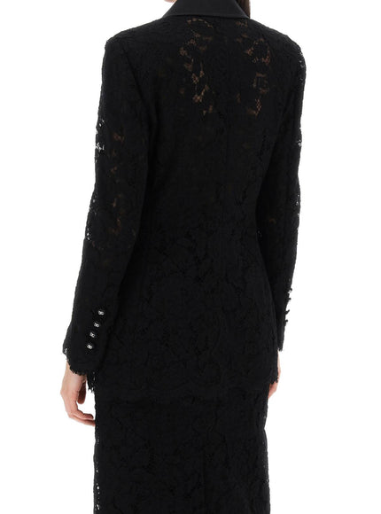 Dolce & Gabbana turlington double-breasted lace blazer