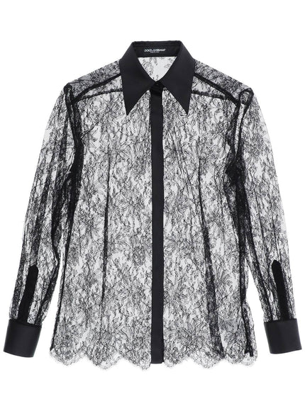 Dolce & Gabbana chantilly lace shirt