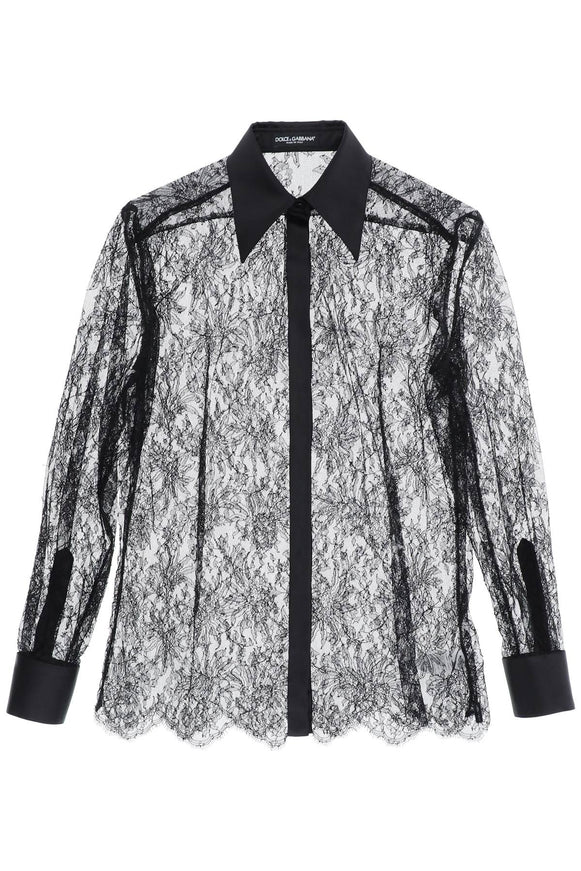 Dolce & Gabbana chantilly lace shirt