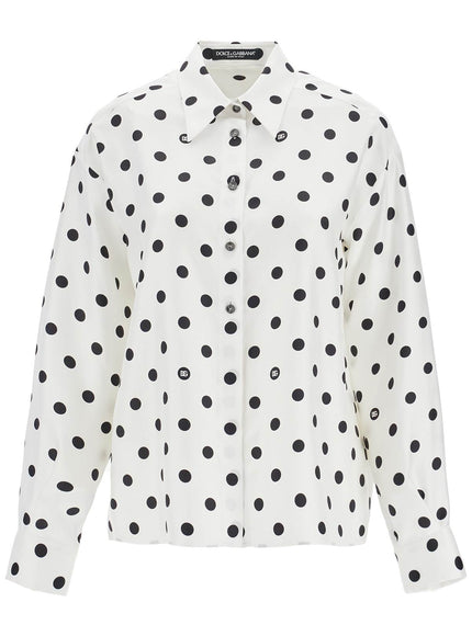 Dolce & Gabbana silk polka dot print blouse