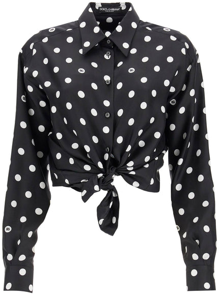 Dolce & Gabbana silk polka dot print blouse