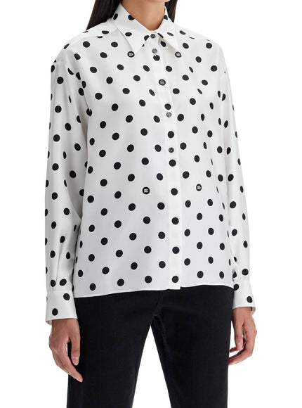 Dolce & Gabbana silk polka dot print blouse