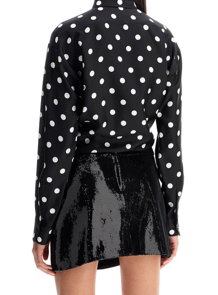 Dolce & Gabbana silk polka dot print blouse