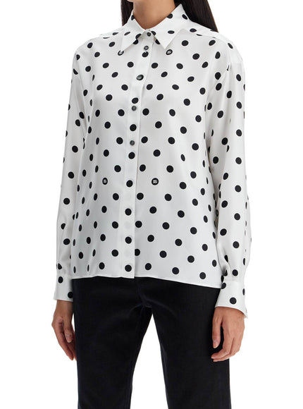 Dolce & Gabbana silk polka dot print blouse