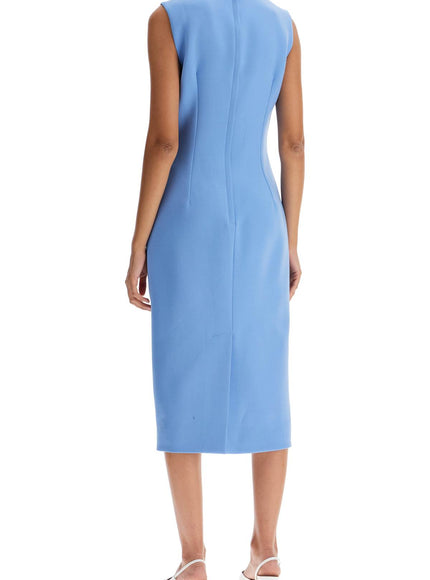 Dolce & Gabbana wool crepe sheath midi dress with tube