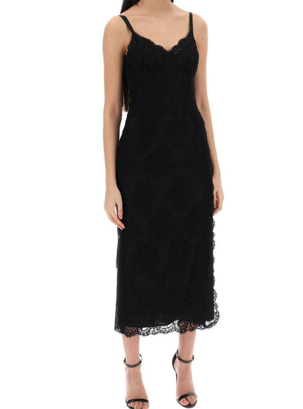 Dolce & Gabbana midi lace dress with slit