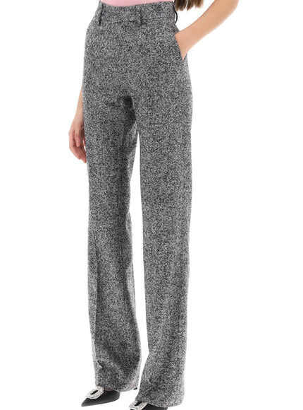 Alessandra Rich pants with herringbone motif