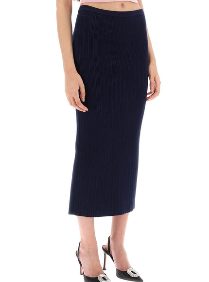 Alessandra Rich knitted pencil skirt