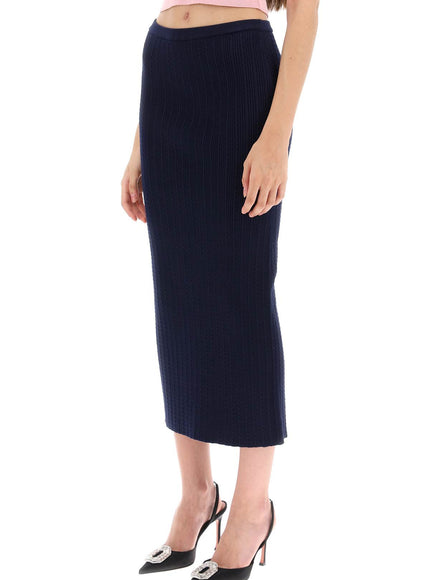 Alessandra Rich knitted pencil skirt