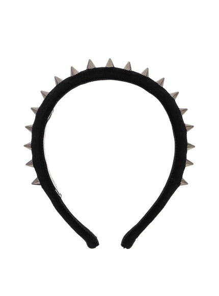 Alessandra Rich velvet headband with spike