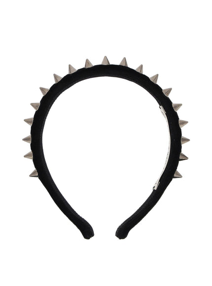 Alessandra Rich velvet headband with spike