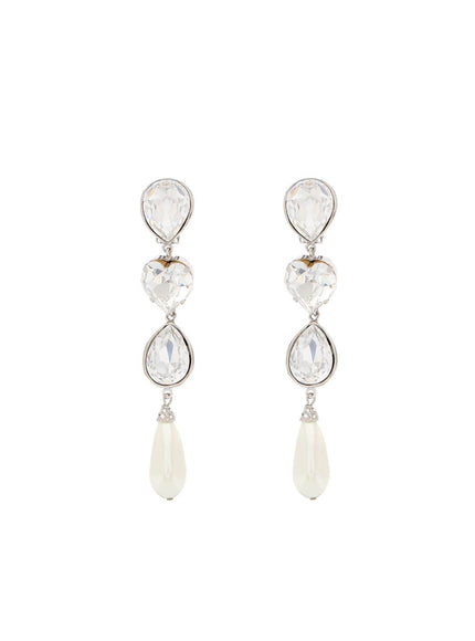 Alessandra Rich crystal dangle earrings