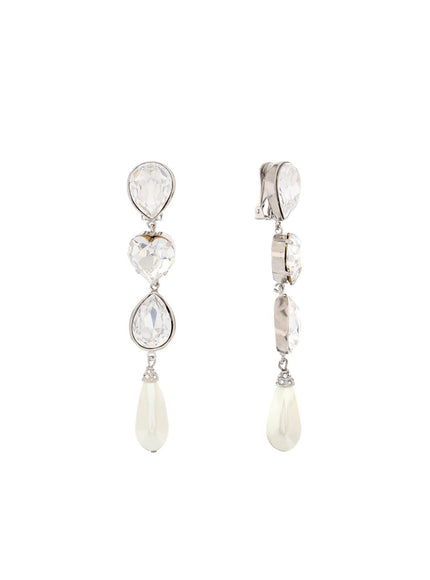 Alessandra Rich crystal dangle earrings