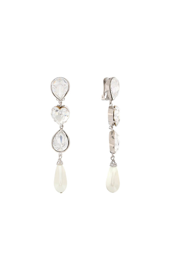 Alessandra Rich crystal dangle earrings