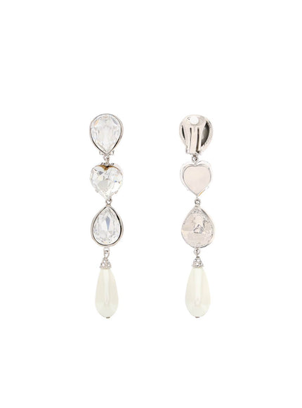 Alessandra Rich crystal dangle earrings