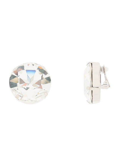 Alessandra Rich large crystal clip-on earrings