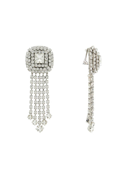 Alessandra Rich dangling clip-on earrings