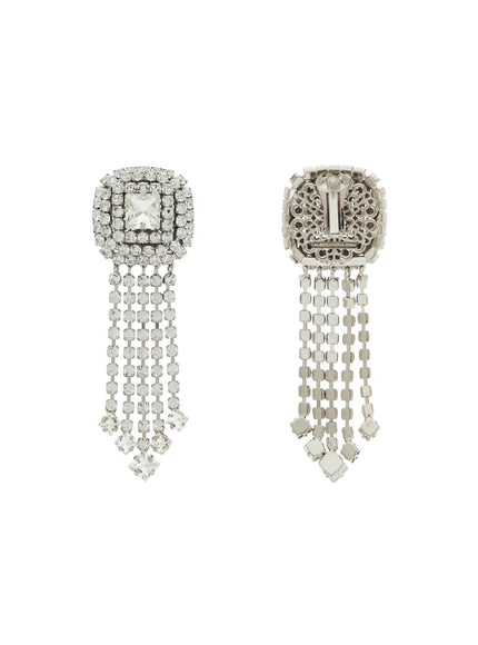 Alessandra Rich dangling clip-on earrings