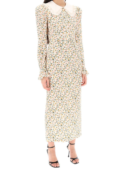 Alessandra Rich floral shirt dress