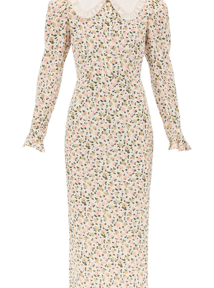 Alessandra Rich floral shirt dress