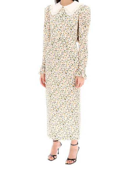 Alessandra Rich floral shirt dress