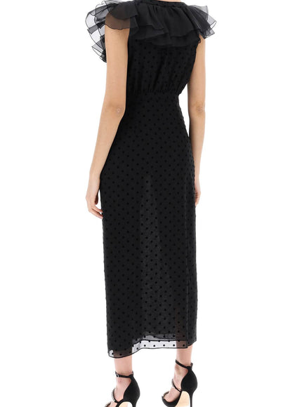 Alessandra Rich 'polka dot midi dress in ge