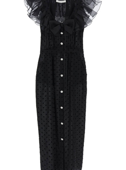 Alessandra Rich 'polka dot midi dress in ge