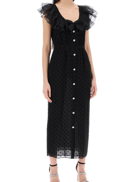 Alessandra Rich 'polka dot midi dress in ge