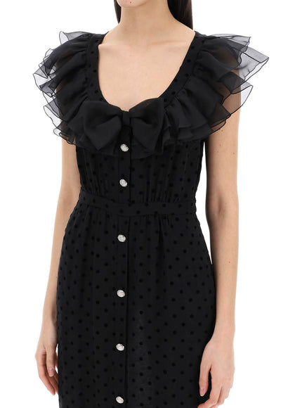 Alessandra Rich 'polka dot midi dress in ge