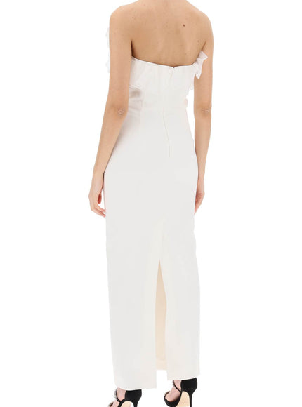 Alessandra Rich strapless dress with organza details