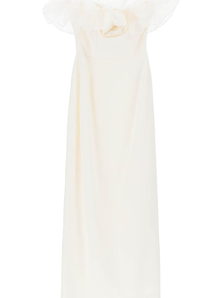 Alessandra Rich strapless dress with organza details