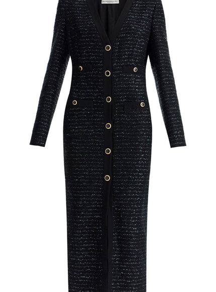 Alessandra Rich midi tweed dress with sequins