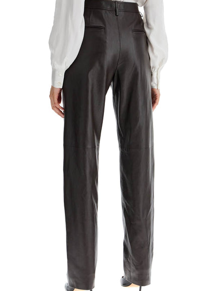 Alessandra Rich leather carrot-shaped pants