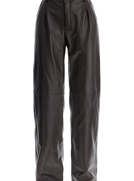 Alessandra Rich leather carrot-shaped pants