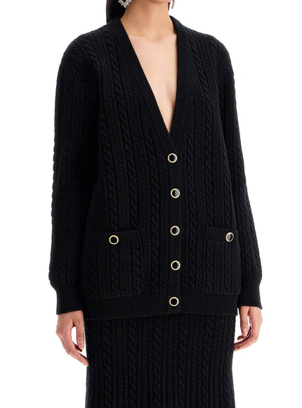 Alessandra Rich oversized wool cardigan